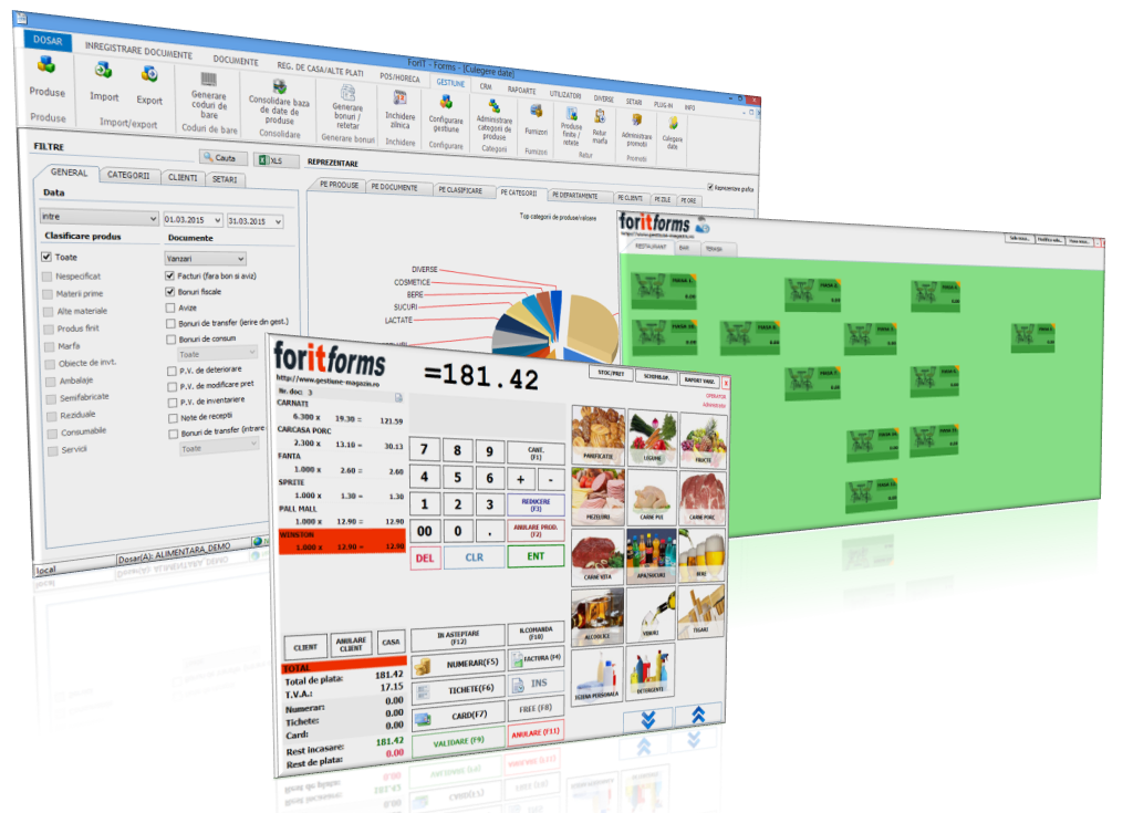 Program de gestiune magazin, restaurant, bar, fast-food, pizzerie