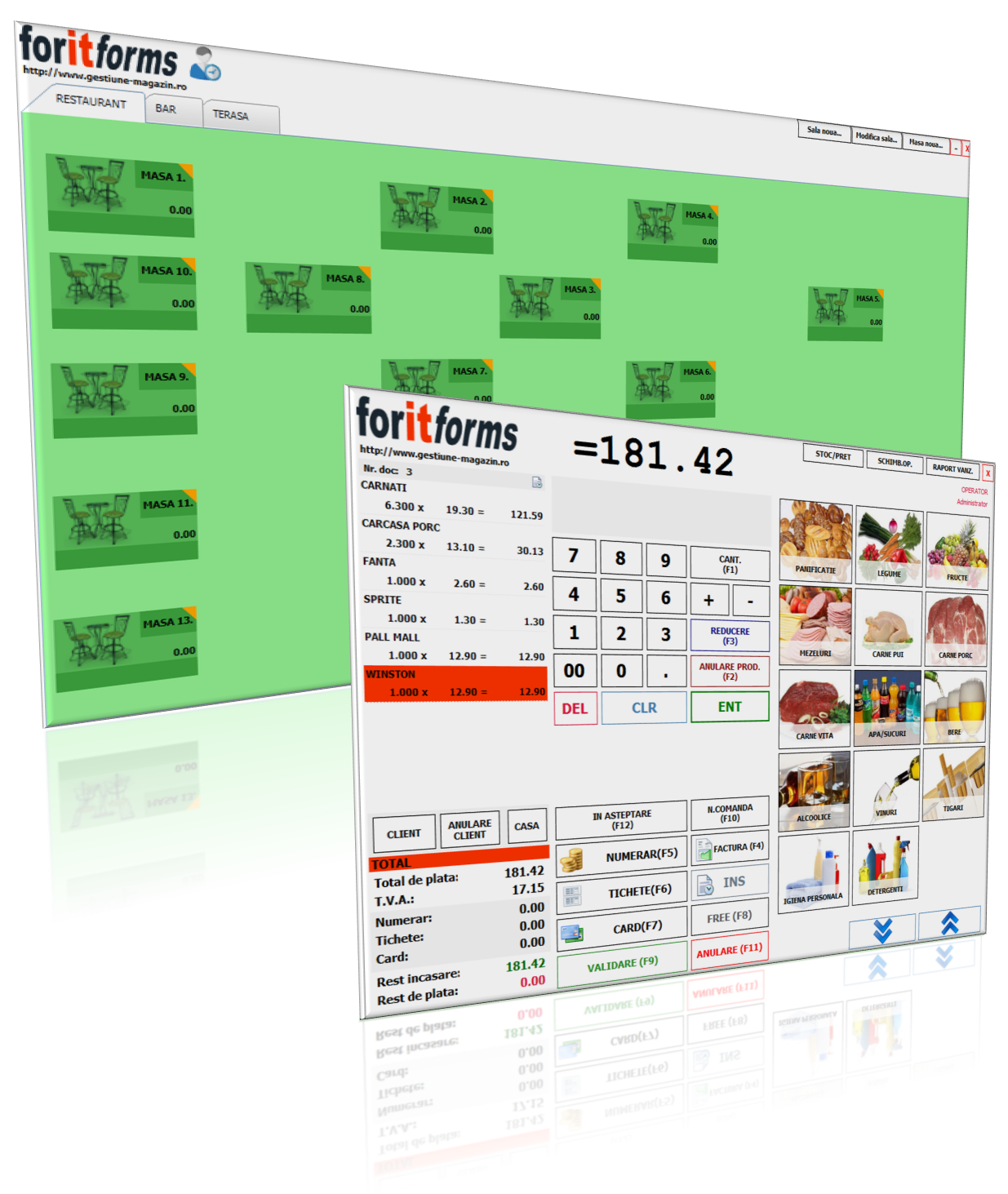 Program gestiune restaurant, bar, fast-food, pizzerie Program gestiune restaurant, bar, fast-food, pizzerie